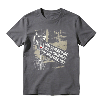 When The Power Of Love Beats The Love Of Power The World Knows Peace Graphic Unisex Classic T-shirt