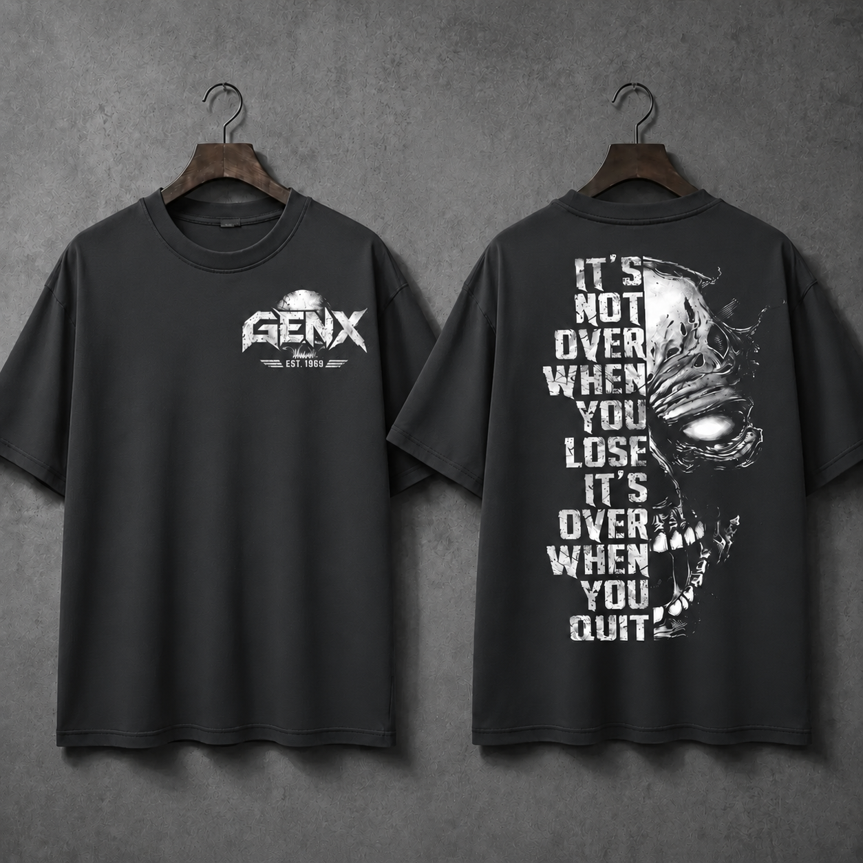 GEN X NEVER QUITSTM Custom Birth Year T-Shirt – It's Over When You Quit