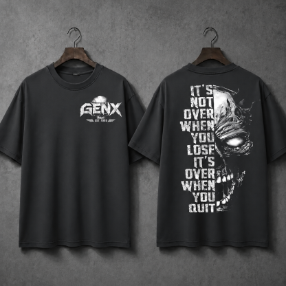 GEN X NEVER QUITSTM Custom Birth Year T-Shirt – It's Over When You Quit
