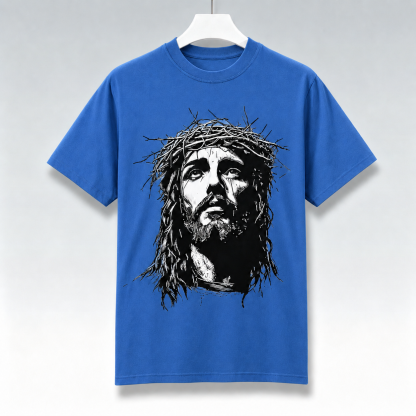 Jesus Crown of Thorns 100% Cotton T-Shirt