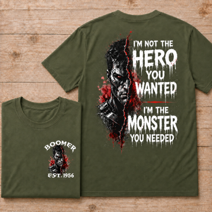 I'm Not The Hero You Wanted I'm The Monster You Needed Custom Year T-shirt