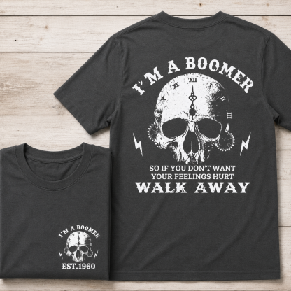 I'm A Boomer Custom Year Vintage Skull Graphic T-Shirt
