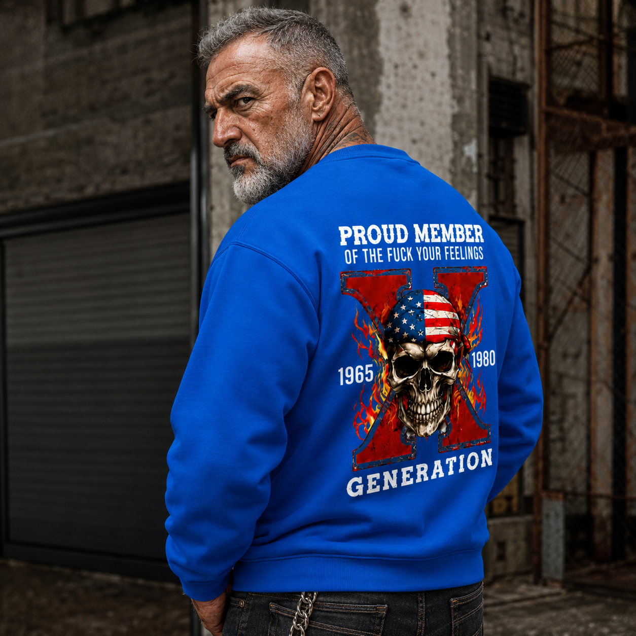 Custom Est.Year Proud Member Of The Fuck Your Feelings Generation X Sweatshirt