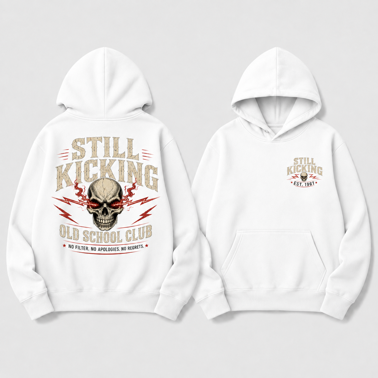 Still Kicking Old School Club Unisex Hoodie