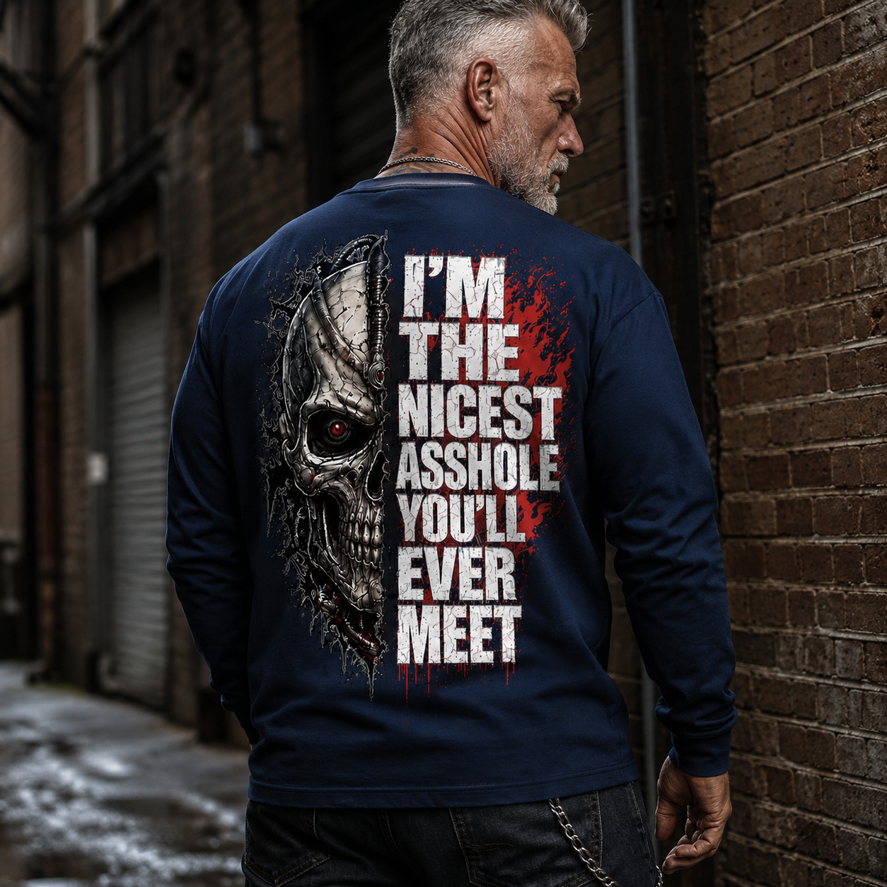 Custom Est.Year Boomer/Gen X I'm The Nicest Asshole You'll Ever Meet Sweatshirt