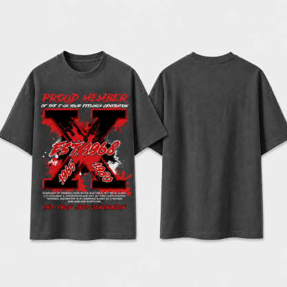 Custom Year Halloween Raised On Hose Water Neglect FAFO Gen X Halloween T-shirt