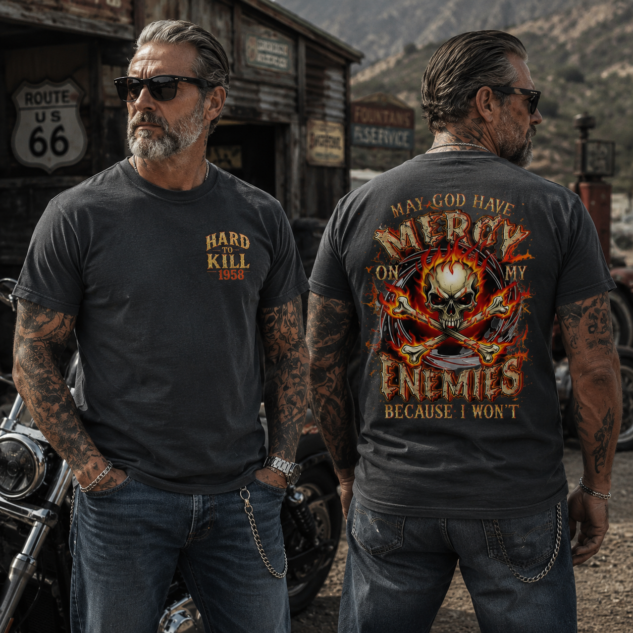 Hard To Kill  May God Have Mercy On My Enemies Personalized Year T-Shirt