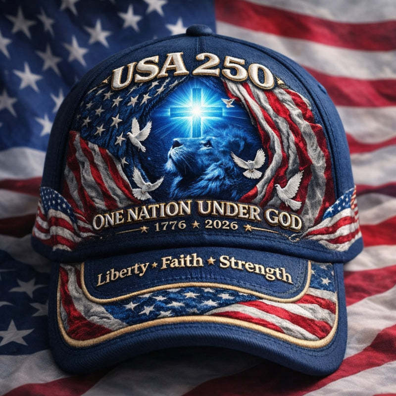 US 250th Anniversary Faith Art Print Hat