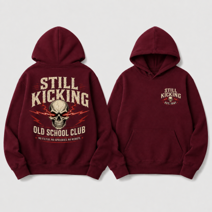 Still Kicking Old School Club Unisex Hoodie
