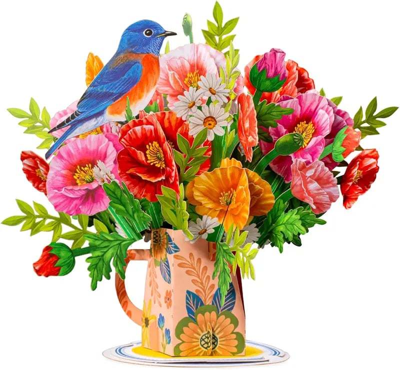 Everlasting 3D Flower Pop-Up Card – Valentine’s Day Keepsake Gift