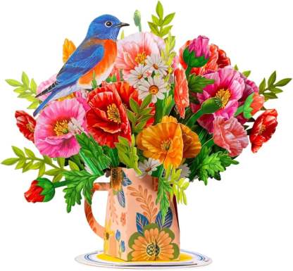 Everlasting 3D Flower Pop-Up Card – Valentine’s Day Keepsake Gift