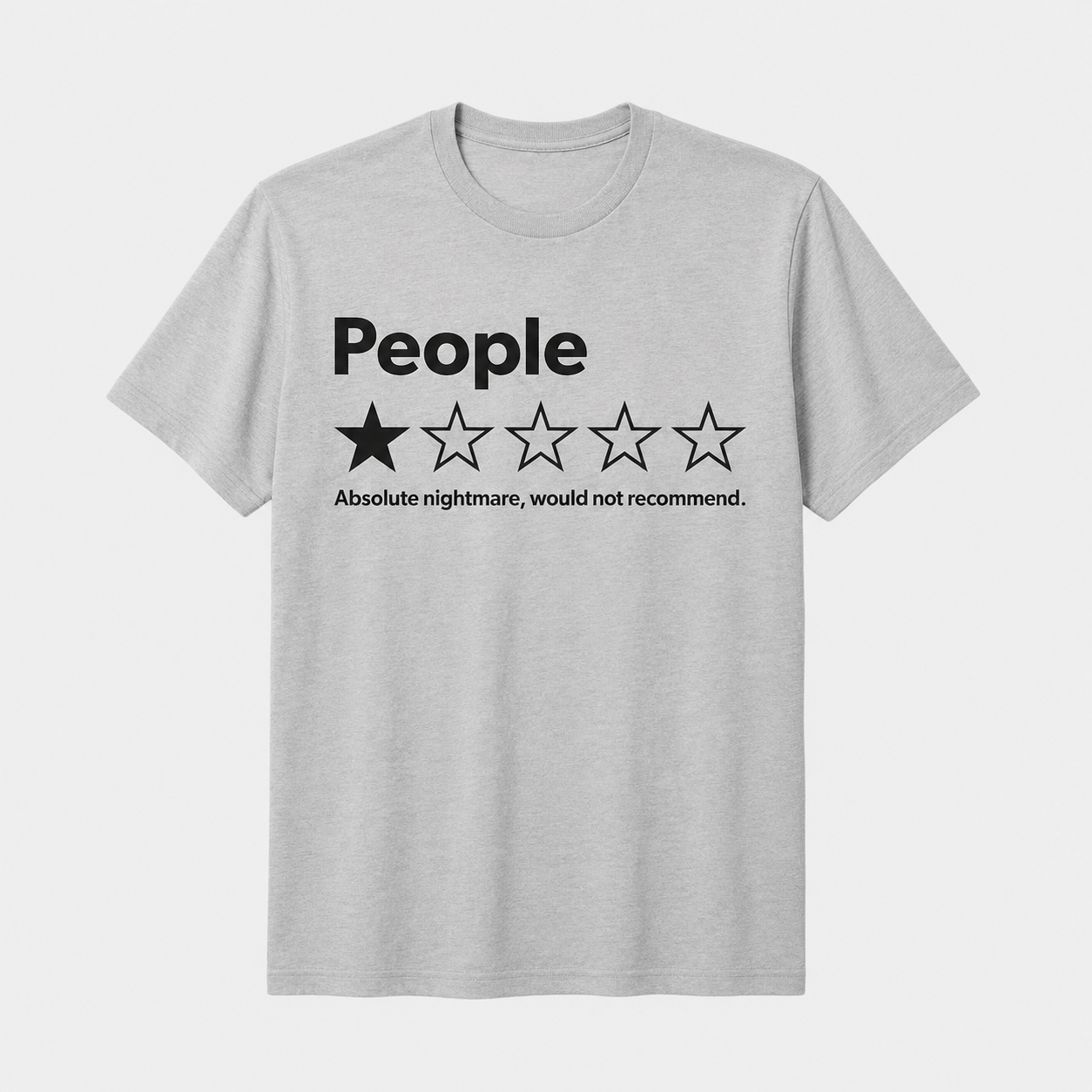 1 Star Review – Absolute Would T-Shirt – Funny Unisex 100% Cotton Tee