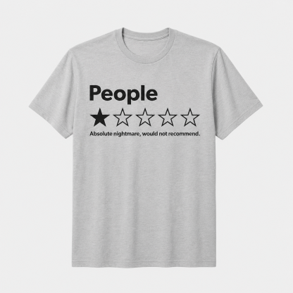 1 Star Review – Absolute Would T-Shirt – Funny Unisex 100% Cotton Tee