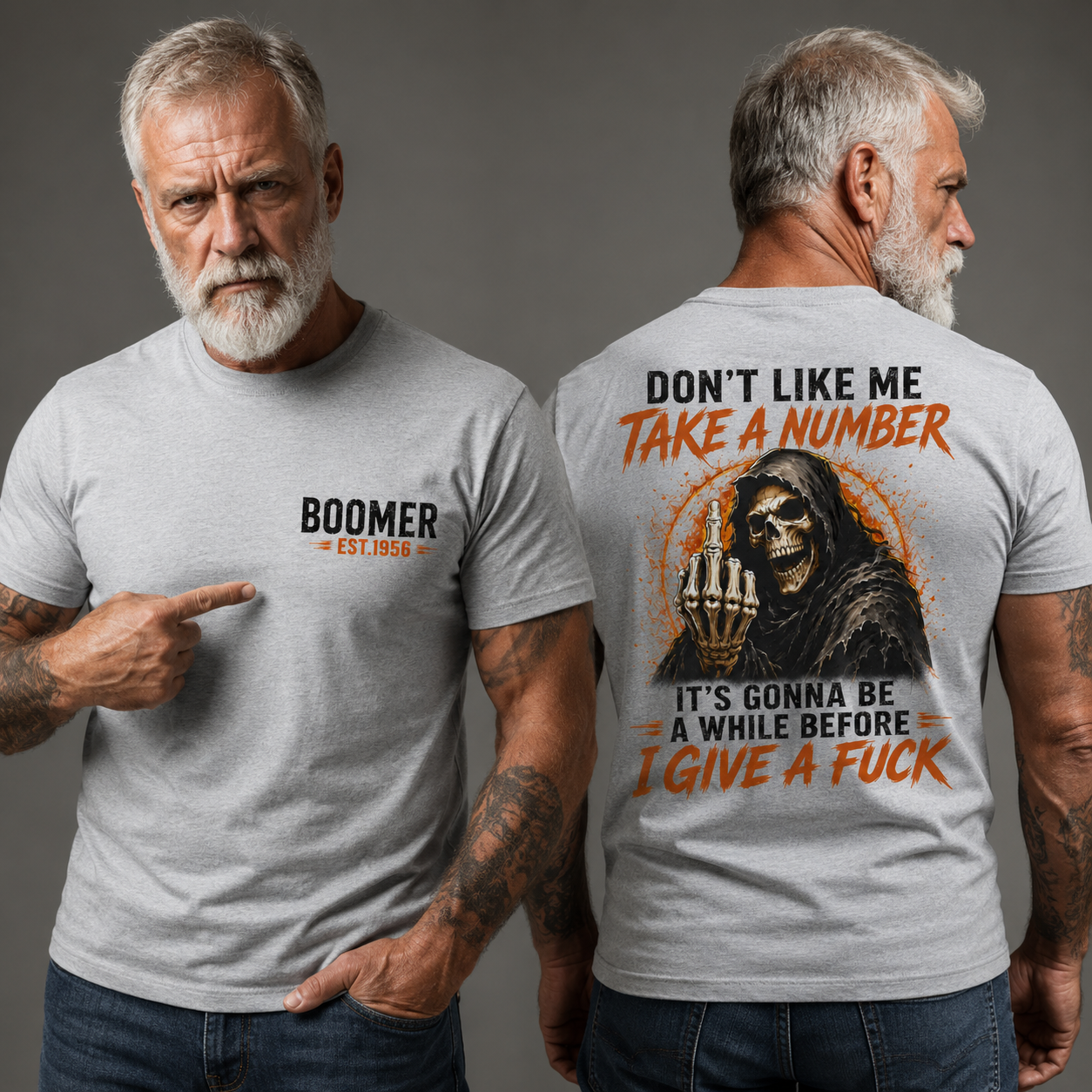 Don't Like Me Take A Number Skull Custom Year Shirt