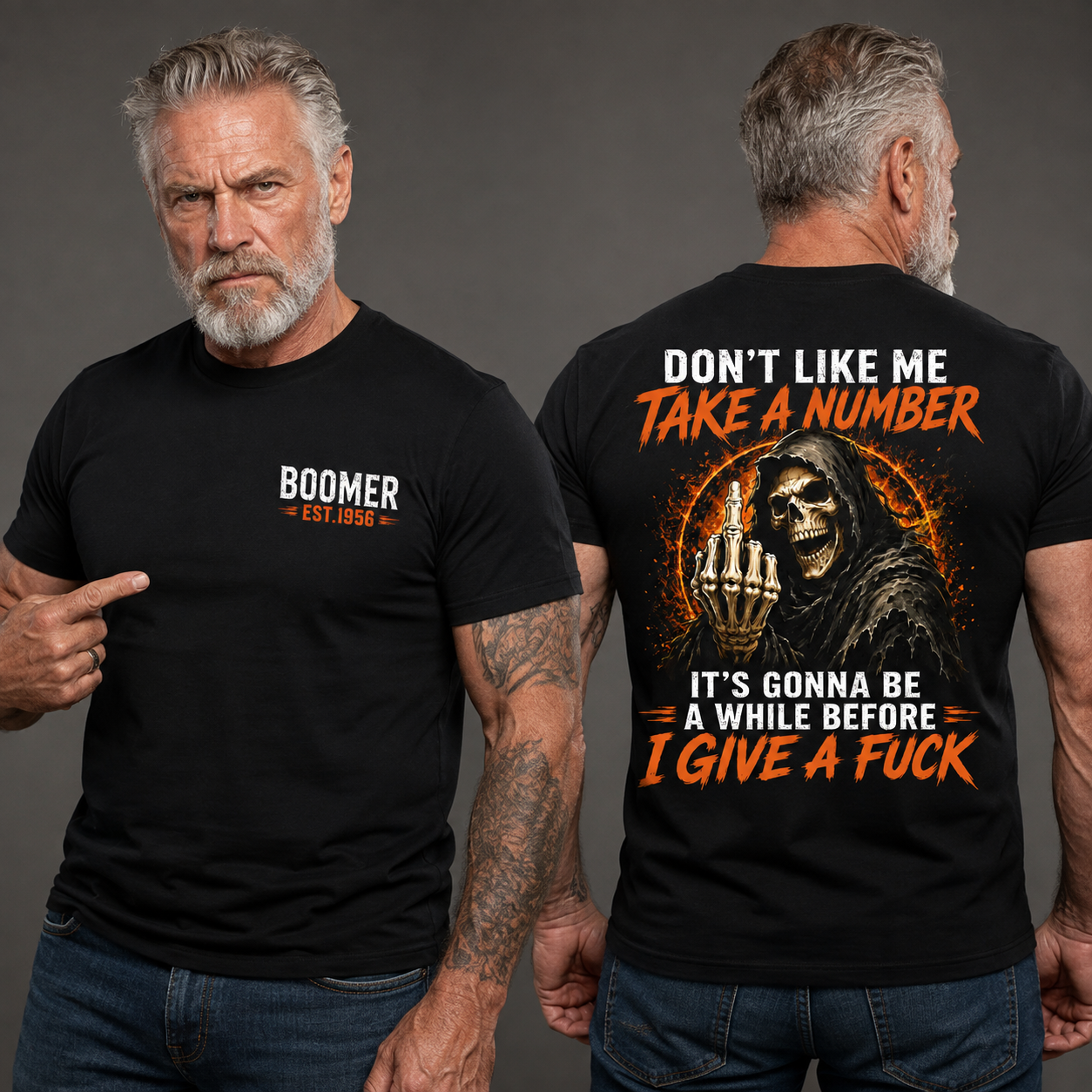 Don't Like Me Take A Number Skull Custom Year Shirt