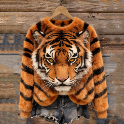 Women's Casual Animal Print Sweatshirt