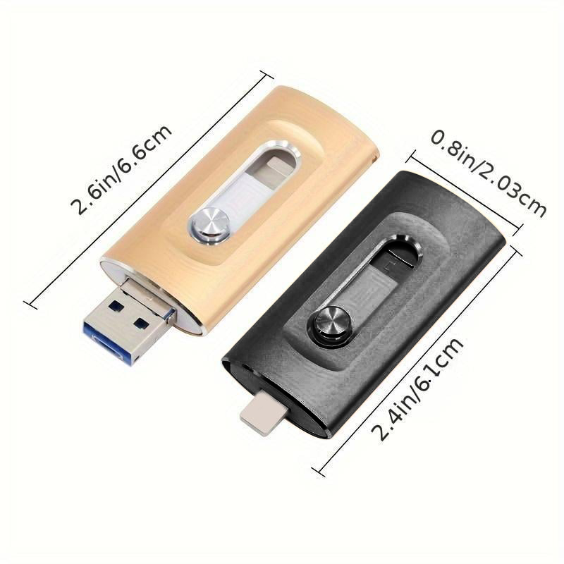⚡3 in 1 Flash Drive⚡ Portable High Speed USB 3.0 Memory Storage