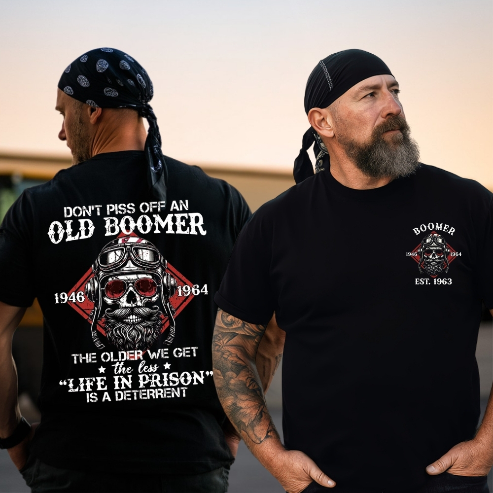 Personalized Baby Boomer Don't Piss Off An Old Boomer Unisex T-Shirt