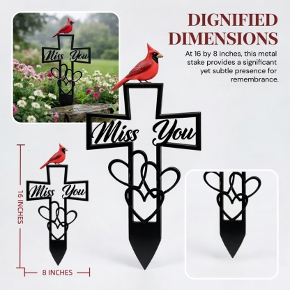 Metal Cemetery Memorial Plaque for Remembrance