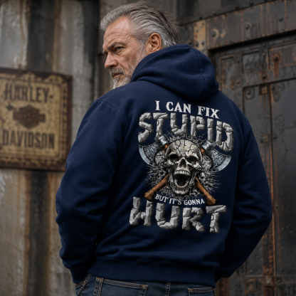 I Can Fix Stupid But It's Gonna Hurt GenX/Boomer Custom Unisex Hoodie