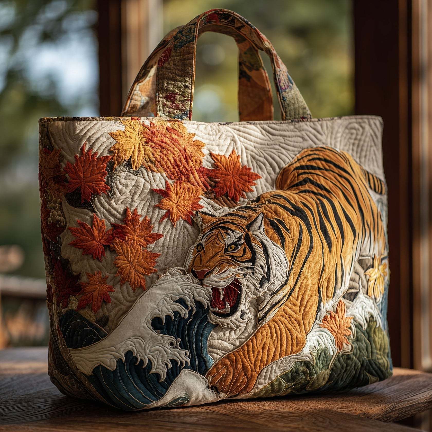 Hippie Quilted Tote Bag