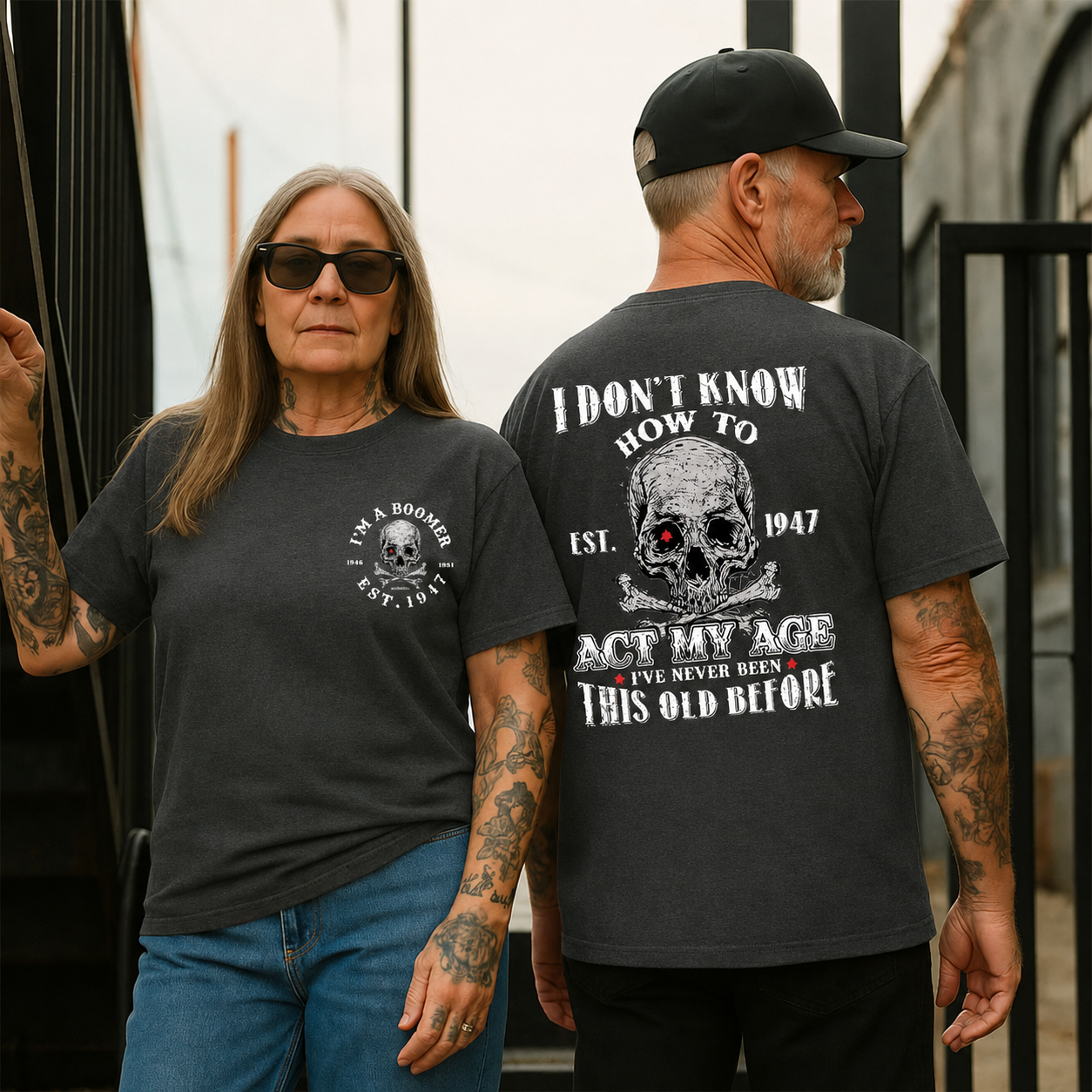 I Don't Know How To Act My Age T-shirt, Boomer Custom Year Of Birth T shirt, Cotton T Shirt