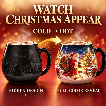 🎁 Christmas Magic Color-changing Mug – Heat Reveal Holiday Gift
