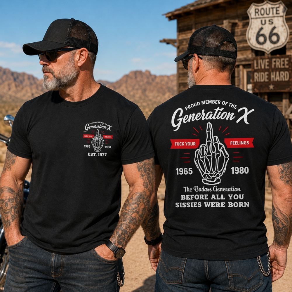 Generation X™ Custom Year T-Shirt | Fuck Your Feelings Tee