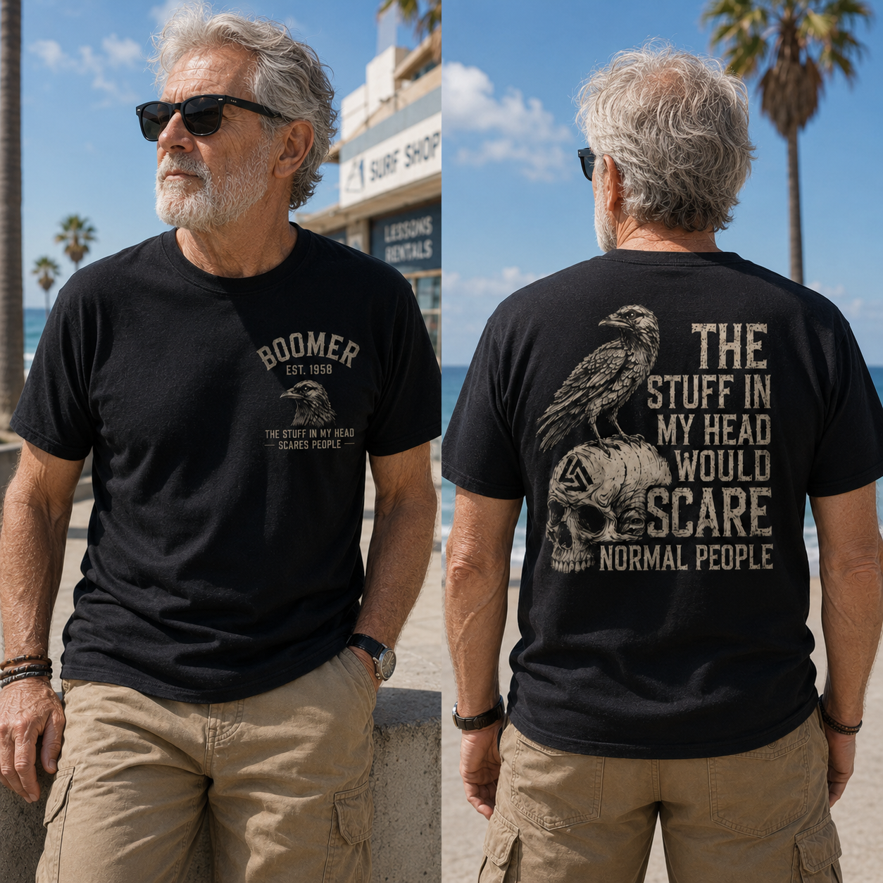 The Stuff In My Head Would Scare Normal People Gen X Custom Year T-Shirt