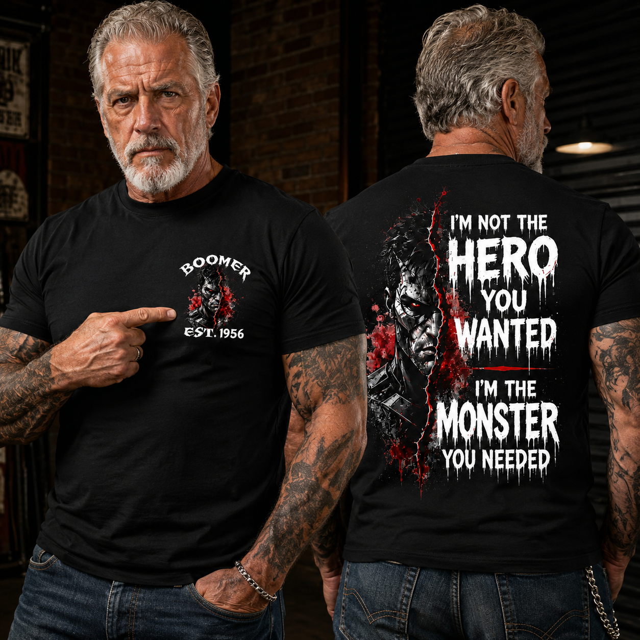 I'm Not The Hero You Wanted I'm The Monster You Needed Custom Year T-shirt
