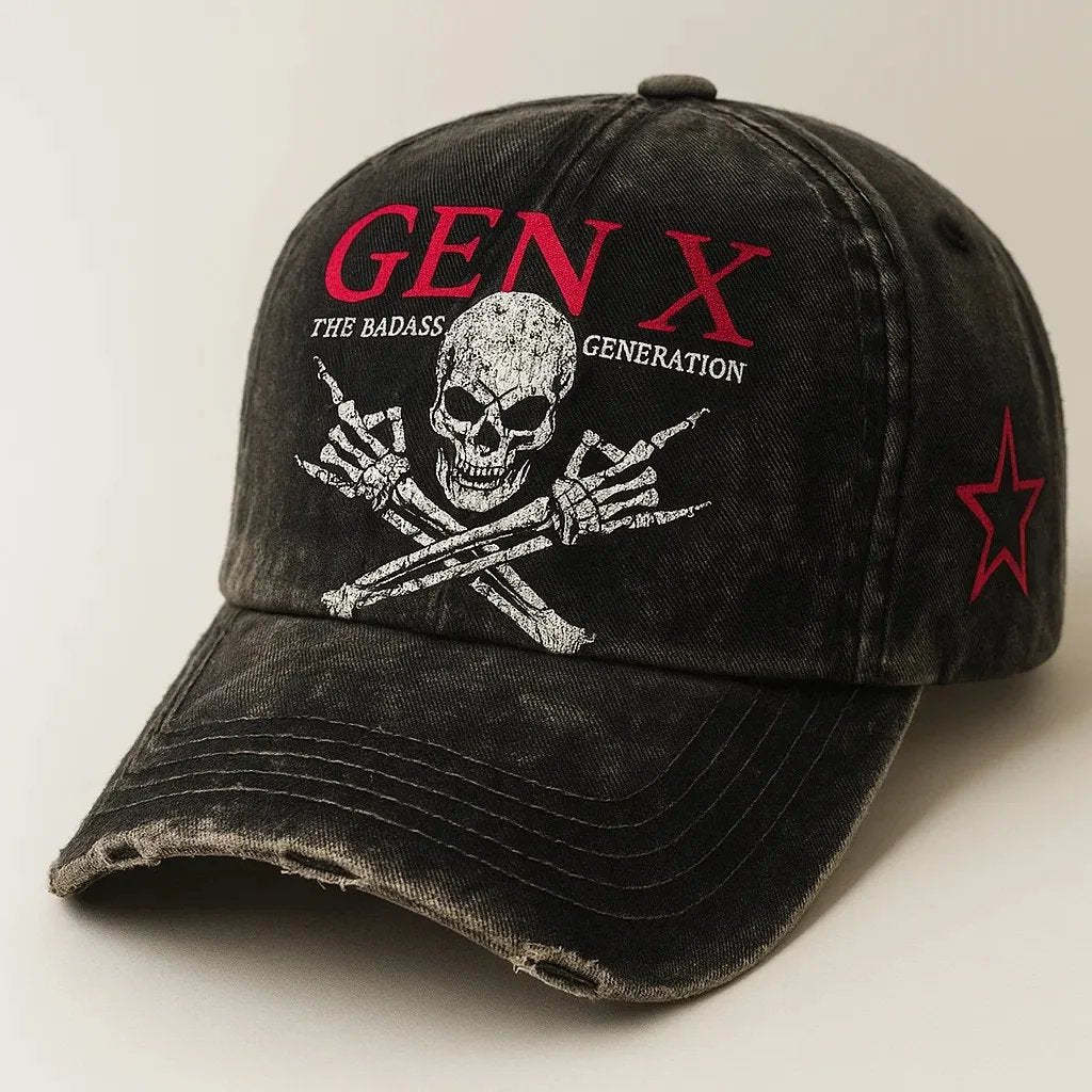 ⚡Flash Sale 50% OFF💀Gen X Rebel Skull Cap🏴‍☠️