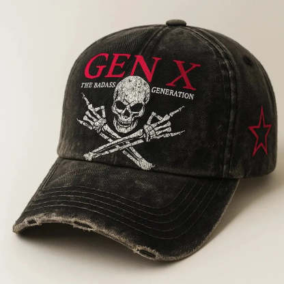 ⚡Flash Sale 50% OFF💀Gen X Rebel Skull Cap🏴‍☠️