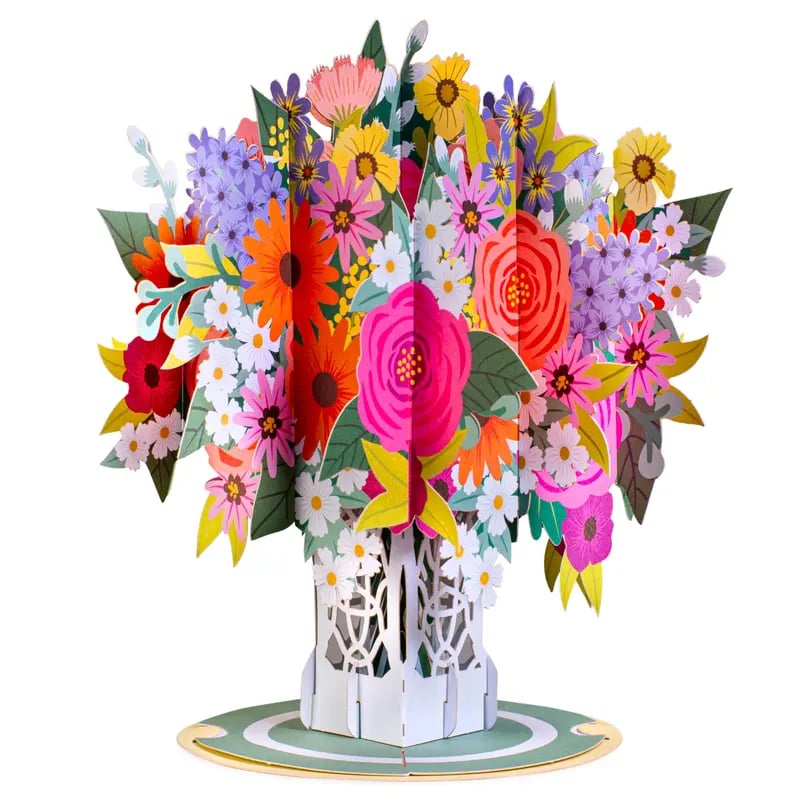 Everlasting 3D Flower Pop-Up Card – Valentine’s Day Keepsake Gift