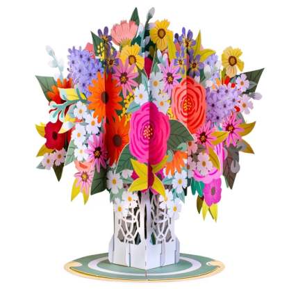 Everlasting 3D Flower Pop-Up Card – Valentine’s Day Keepsake Gift