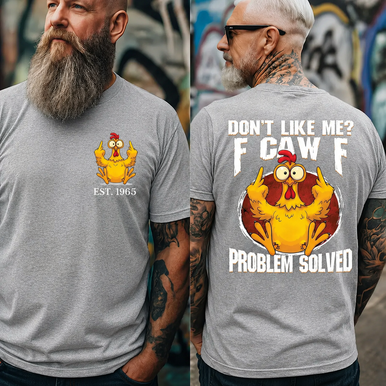 F Caw F T Shirt, Custom Year 2 Side Shirt, Boomer/Gen X/Y T-shirt
