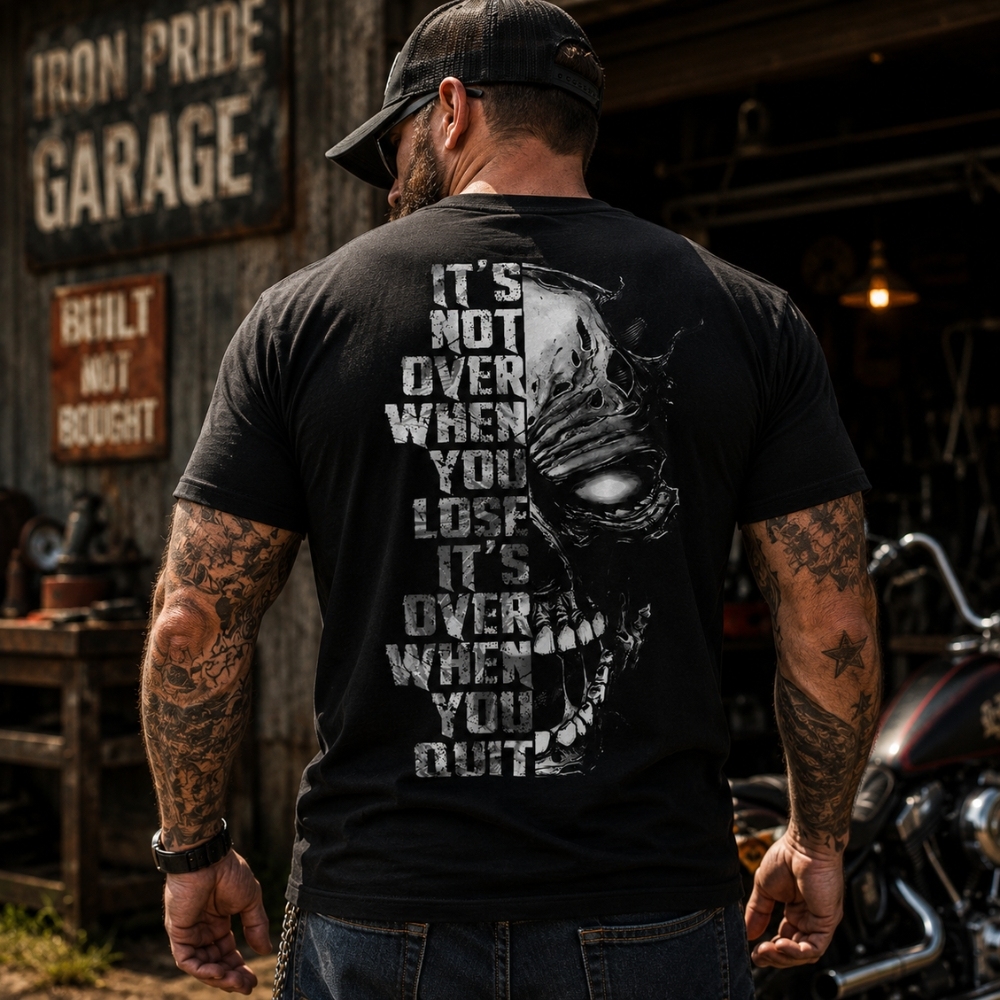GEN X NEVER QUITSTM Custom Birth Year T-Shirt &ndash; It's Over When You Quit