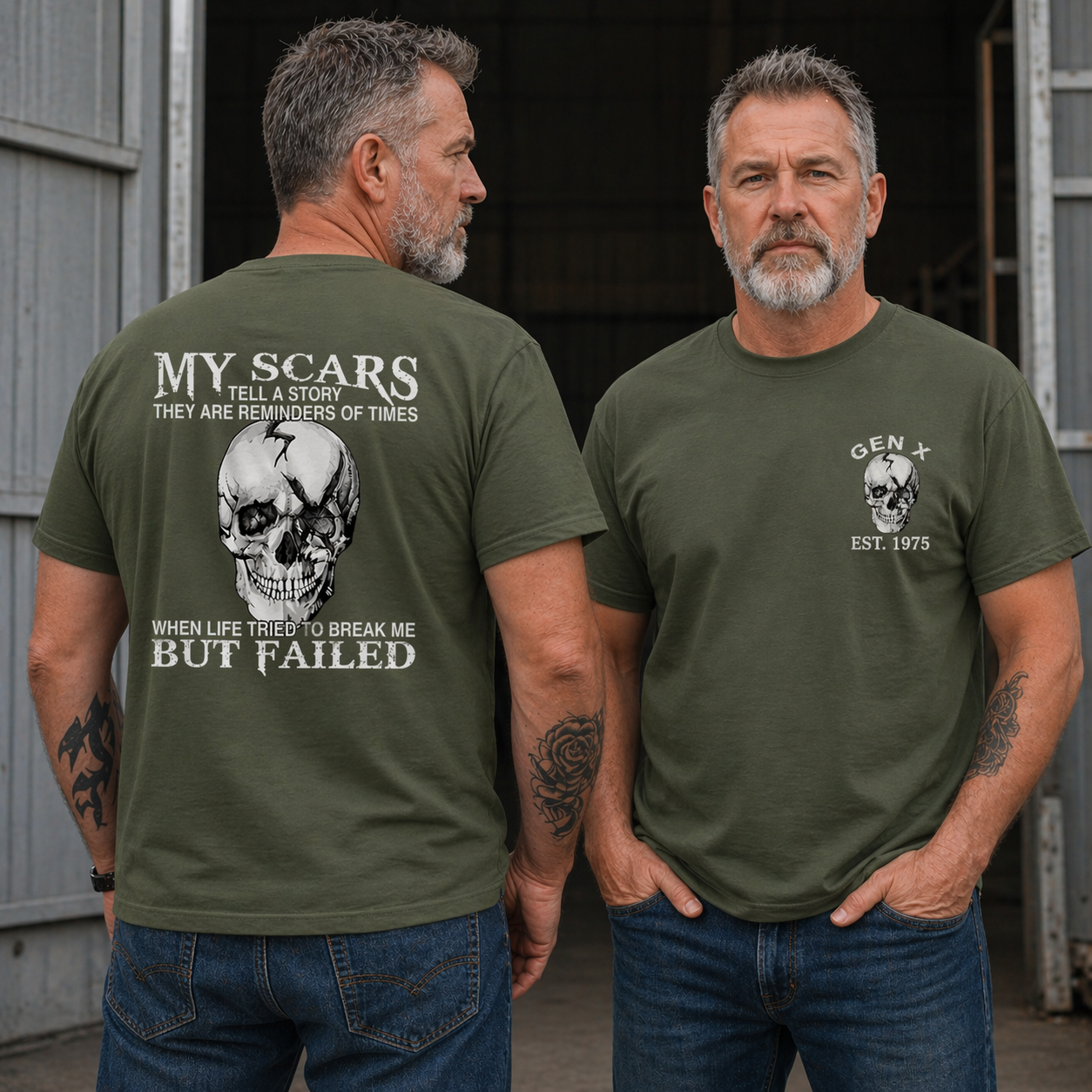 Boomer Customize T-shirt, 100% Cotton, Scars: When Life Failed to Break Me Sweatshirt