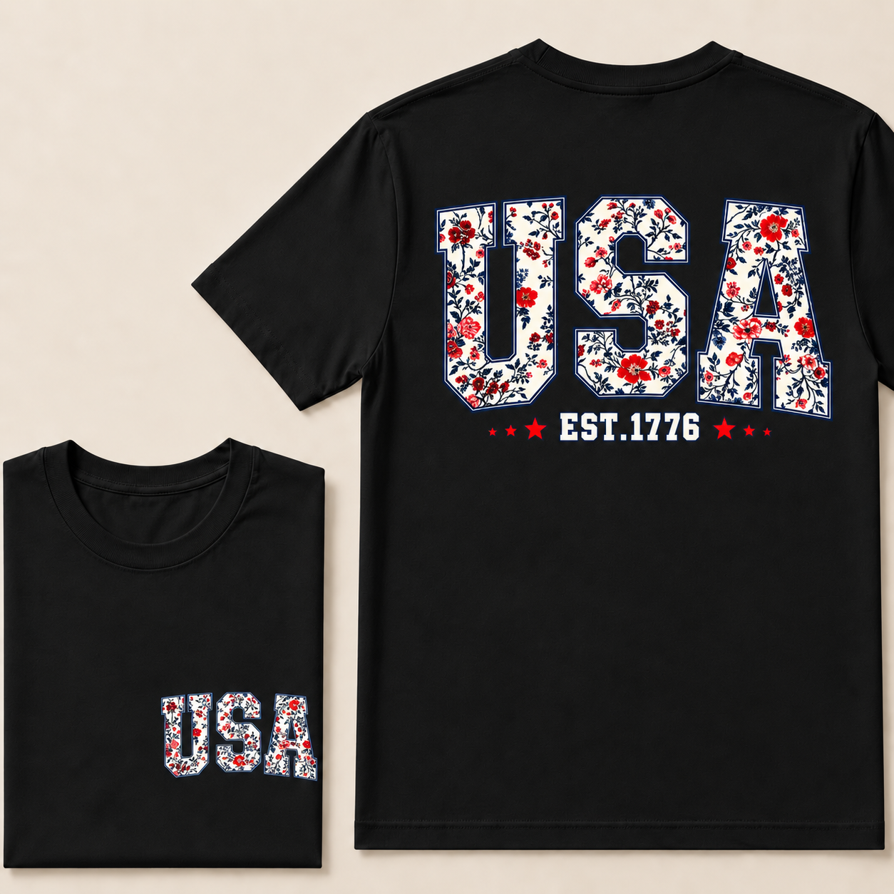 USA Est.1776 V‐Neck T‐Shirt