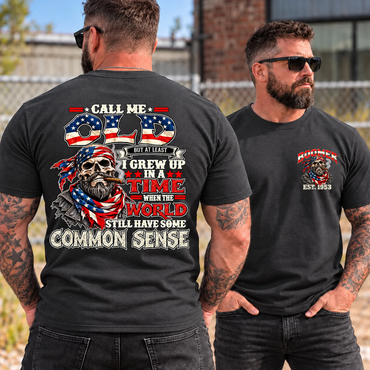 Call Me Old Common Sense EST Shirts