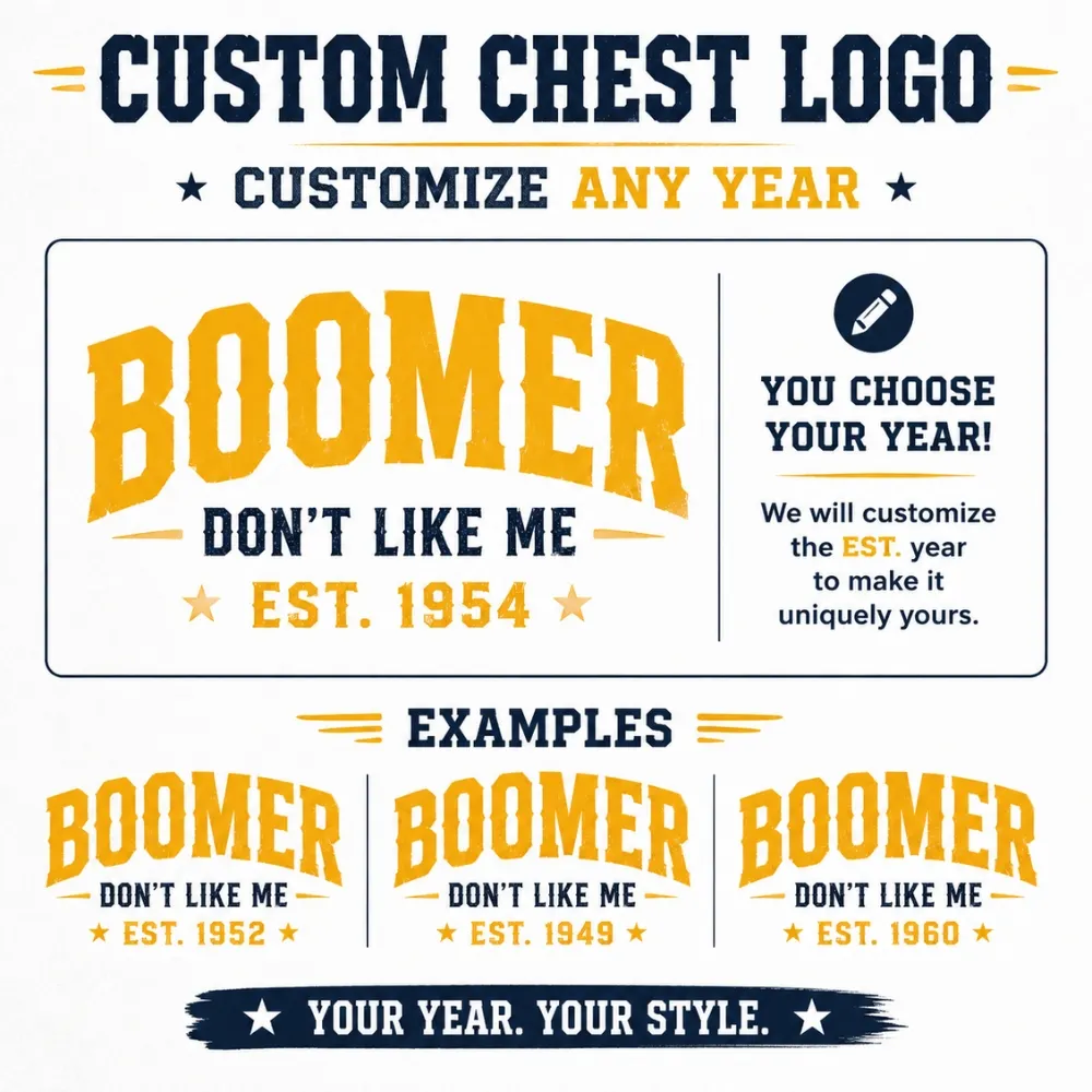 Boomer Don't Like Me Take A Number Personalized EST. Year Funny Graphic T-Shirt