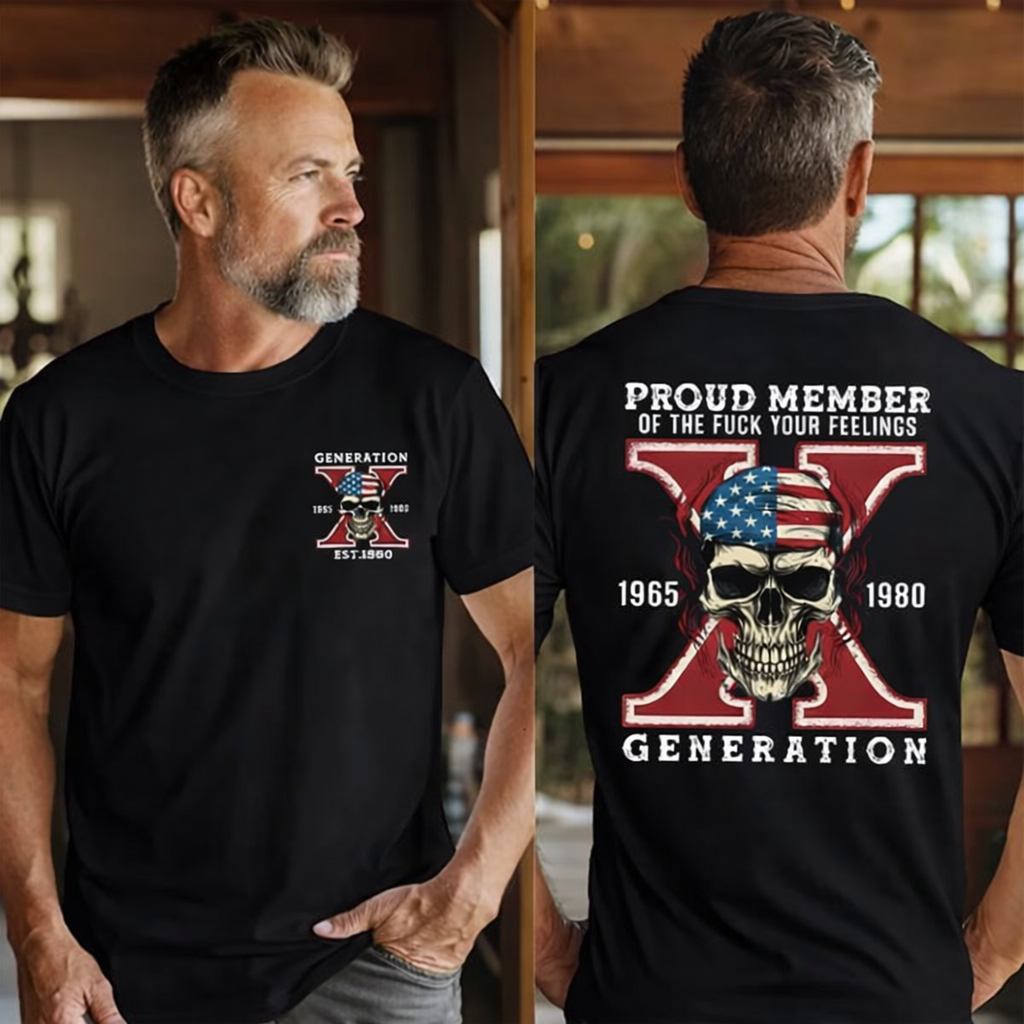 Custom Gen X Skull New Printing T-shirt