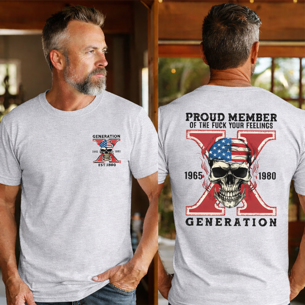 Custom Gen X Skull New Printing T-shirt