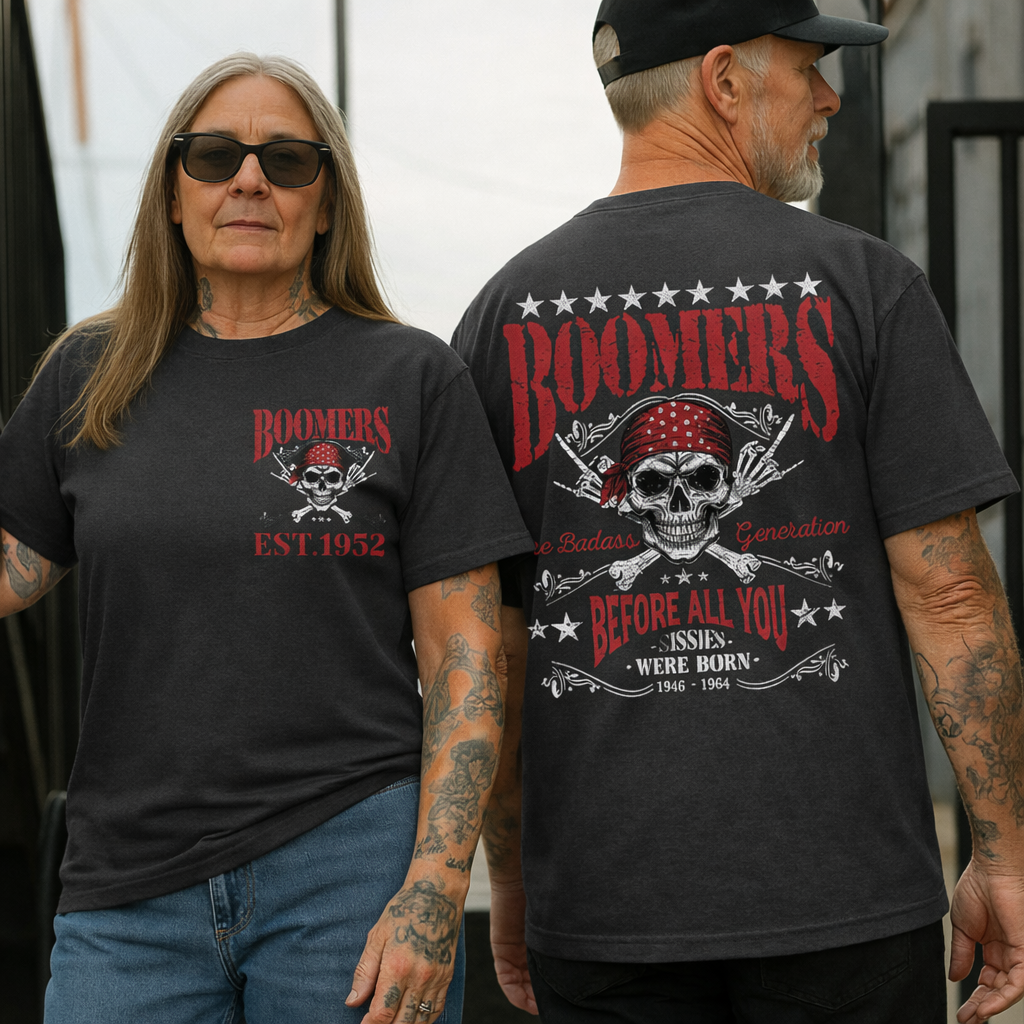 Custom Vintage Boomers T-shirt, Before All You Sissies Were Born, Custom Year Of Birth T-Shirt