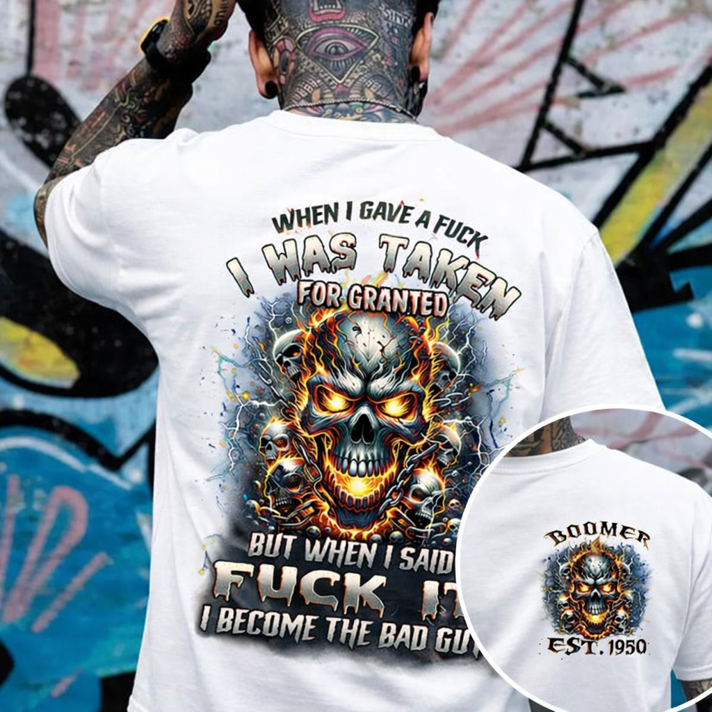 When I Gave A F*** T-shirt, Custom Year Boomer T-shirt