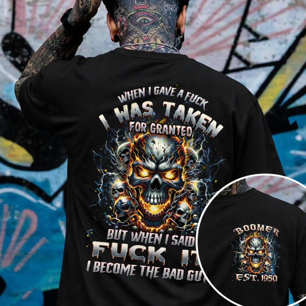 When I Gave A F*** T-shirt, Custom Year Boomer T-shirt