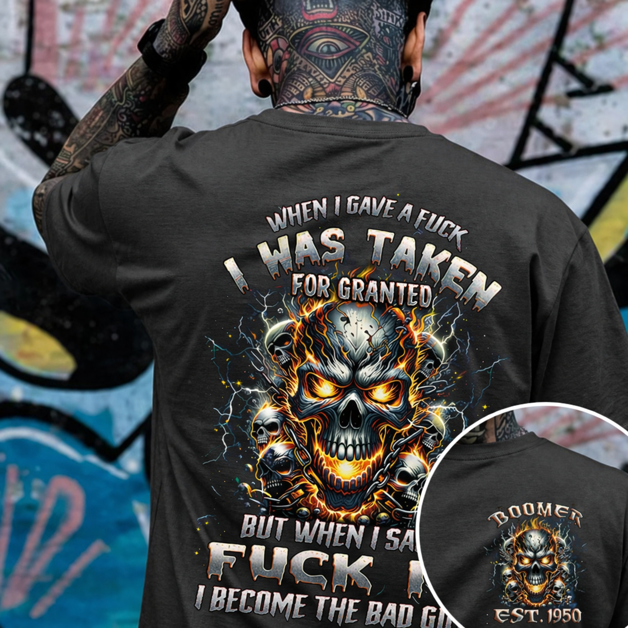 When I Gave A F*** T-shirt, Custom Year Boomer T-shirt