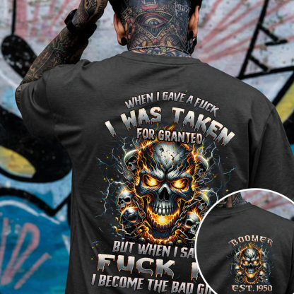 When I Gave A F*** T-shirt, Custom Year Boomer T-shirt