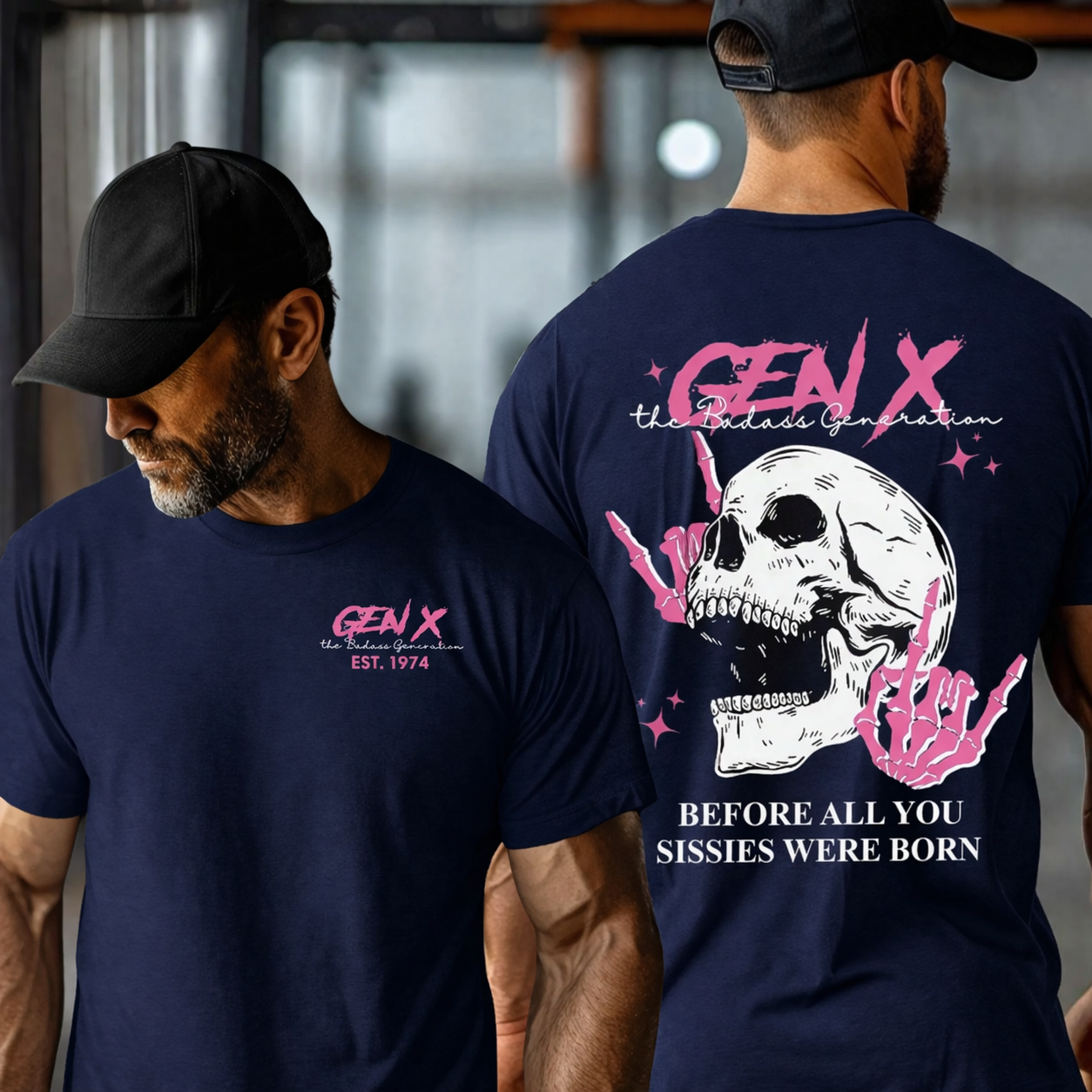 Custom Year Badass Gen X T-shirt