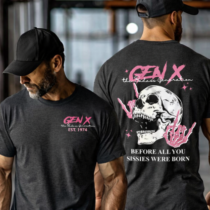 Custom Year Badass Gen X T-shirt
