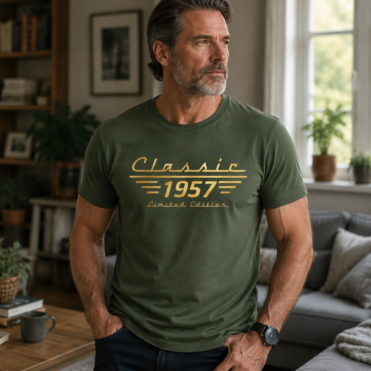 Custom T-shirt- Personalized Father's Day Birthday Gifts For Dad, Grandpa, Family, Yourself - Just A Little Iconic